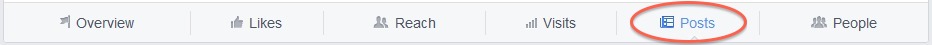 Facebook Insights Navigation